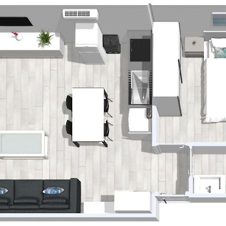 Roses Apartments 1 - Vista Mar Lateral - 1Habitacion Exterior foto